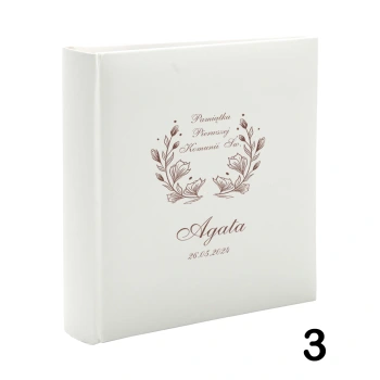 Album komunijny wsuwany na 200 zdjęć 10x15 personalizowany 5 wzorów